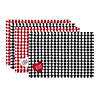 Love And Xoxo Checkers Embellished Placemats (Set Of 4) Image 1