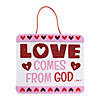 Love Comes From God Sign Craft Kit - Makes 12 Image 1
