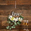 Love Hoop with Greenery Hanging Decoration Image 1