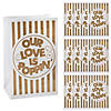 Love is Poppin&#8217; Paper Popcorn Bags - 12 Pc. Image 1