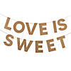 Love Is Sweet Kraft Paper Garland - 2 Pc. Image 1