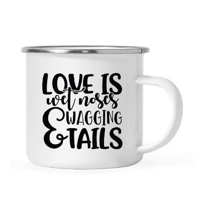Love Is Wet Noses 11oz Campfire Mug Image 1