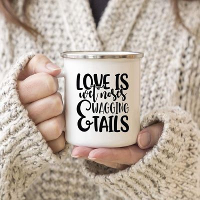 Love Is Wet Noses 11oz Campfire Mug Image 2