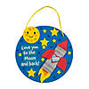 Love You to the Moon & Back Sign Craft Kit - Makes 12 Image 1