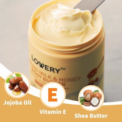 Lovery Almond Milk and Honey Whipped Body Butter - 2 Pack - 23 Ounces Image 3