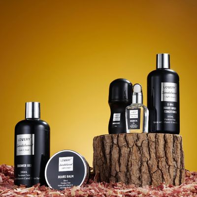 Lovery Deluxe Sandalwood Self Care Grooming Beard Kit, 10pc Bath and Body Relaxing Set Image 3