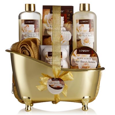 Lovery Home Spa Gift Basket - Luxury 13pc Bath & Body Set - Cosmetic bag Image 1