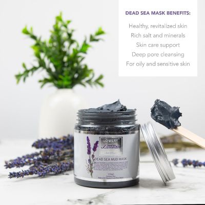Lovery Jasmine Lavender Bath & Body Gift - Spa with Dead Sea Mud Mask Image 3