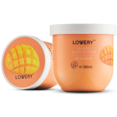 Lovery Mango Whipped Body Butter - 2-Pack Ultra-Hydrating Shea Butter Body Cream Image 1