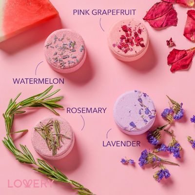 Lovery Shower Steamers - Set of 12 Shower Bombs - Well Balanced Aromatherapy Image 1