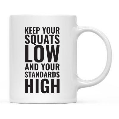 Low Squats High Standards Ceramic Mug Image 2