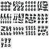 Lowercase Script Bulletin Board Letters - 70 Pc. Image 1