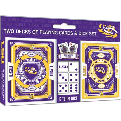 LSU Tigers - 2-Pack Playing Cards &amp; Dice Set Image 1