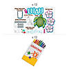 Luau Activity Placemat &amp; Crayons Kit for 12 Image 1