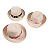 Luau Fedora Hats - 6 Pc. Image 1