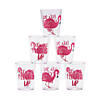 Luau Flamingo BPA-Free Plastic Shot Glasses - 24 Ct. Image 1