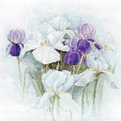 Luca-S - Irises B2367L Counted Cross-Stitch Kit Image 1