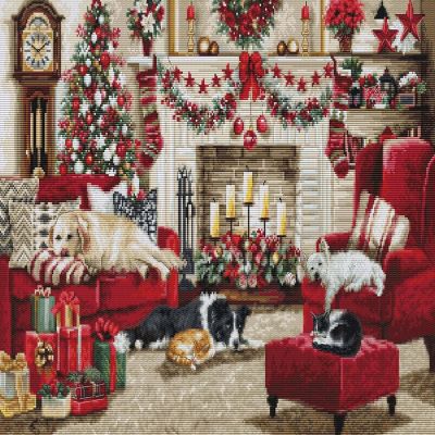 Luca-S Pets Interior BU5013L Counted Cross-Stitch Kit Image 1