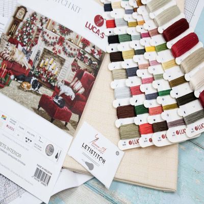 Luca-S Pets Interior BU5013L Counted Cross-Stitch Kit Image 2