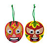 Luchador Mask Ornament Craft Kit - Makes 12 Image 1