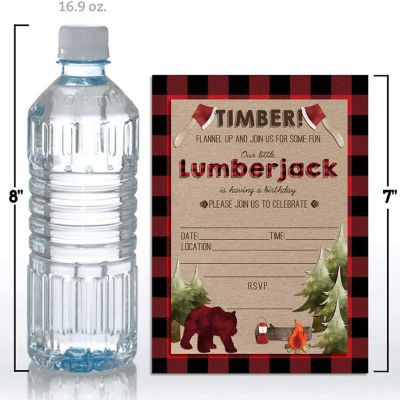 Lumberjack Invitations 40pc. by AmandaCreation Image 1