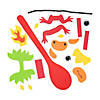 Lunar New Year Dragon Wooden Spoon Craft Kit - Makes 12 Image 1