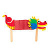 Lunar New Year of the Dragon Paper Puppet Craft Kit - Makes 12 Image 1