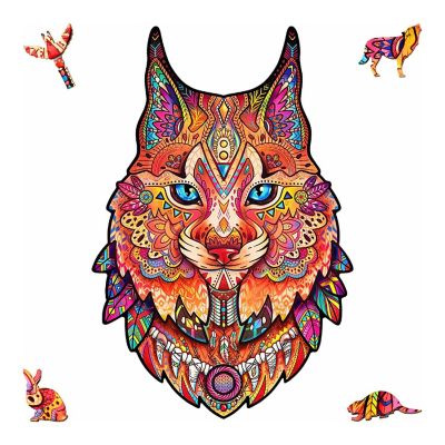 Lynx 297 Piece Shaped Wooden Jigsaw Puzzle Image 1