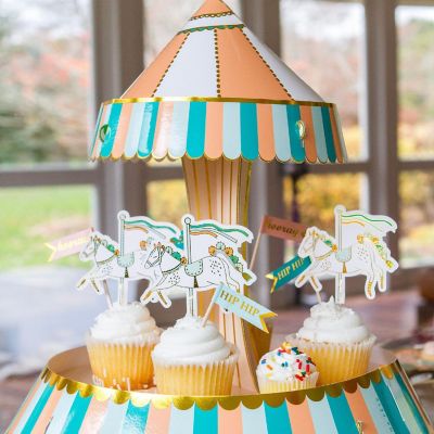 Ma Fete Carousel Paper Cupcake Stand Image 2