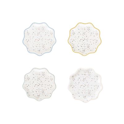 Ma Fete Terrazzo Pattern Paper Dessert Plates 7", (8) Image 1