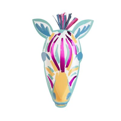 Ma Fete Zebra Paper Dinner Platters, (4) Image 1