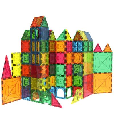 Mag Genius - Magnetic Tile Building Kit - 182 pieces STEM Image 3