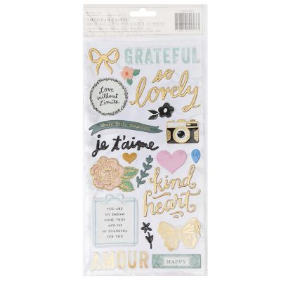 Maggie Holmes Parasol Thickers Stickers 69/Pkg-Splendid Phrase/Puffy Image 1