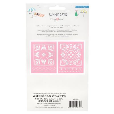 Maggie Holmes Sunny Days Stencils 2/Pkg Image 1