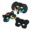 Magic Color Scratch Animal Masks - 24 Pc. Image 1