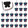 Magic Color Scratch Butterfly Ornaments - 24 Pc. Image 1