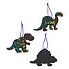 Magic Color Scratch Dinosaur Ornaments - 24 Pc. Image 1