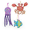 Magic Color Scratch Embellished Sea Creature Ornaments - Makes 12 Image 1