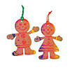 Magic Color Scratch Gingerbread Christmas Ornaments - 24 Pc. Image 1