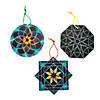Magic Color Scratch Kaleidoscope Ornaments - 24 Pc. Image 1
