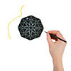 Magic Color Scratch Kaleidoscope Ornaments - 24 Pc. Image 1