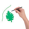 Magic Color Scratch Palm Leaf Ornaments - 24 Pc. Image 1