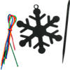 Magic Color Scratch Snowflake Ornaments - 24 Pc. Image 1