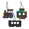 Magic Color Scratch Train Ornaments - 24 Pc. Image 1