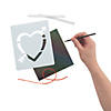 Magic Color Scratch Valentine's Day Suncatchers - 12 Pc. Image 1