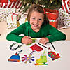Magic Color Scratch Winter Christmas Ornaments - 24 Pc. Image 1