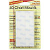 Magic Mounts Chart Mounts, 1" x 1", 40 Per Pack, 6 Packs Image 1