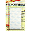 Magic-Mounts Removable Mounting Tabs, 1/2" x 1/2", 64 Per Pack, 12 Packs Image 1
