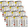 Magic-Mounts Self-Sticking Hook 'N Loop Dots 5/8", White, 10 Sets Per Pack, 12 Packs Image 1