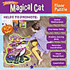 Magical Black Cat Halloween Floor Puzzle Image 2